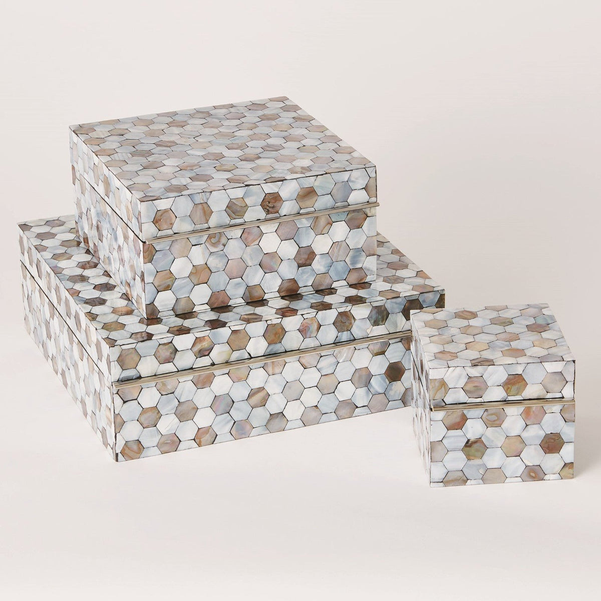 Global Views Mother Of Pearl Box