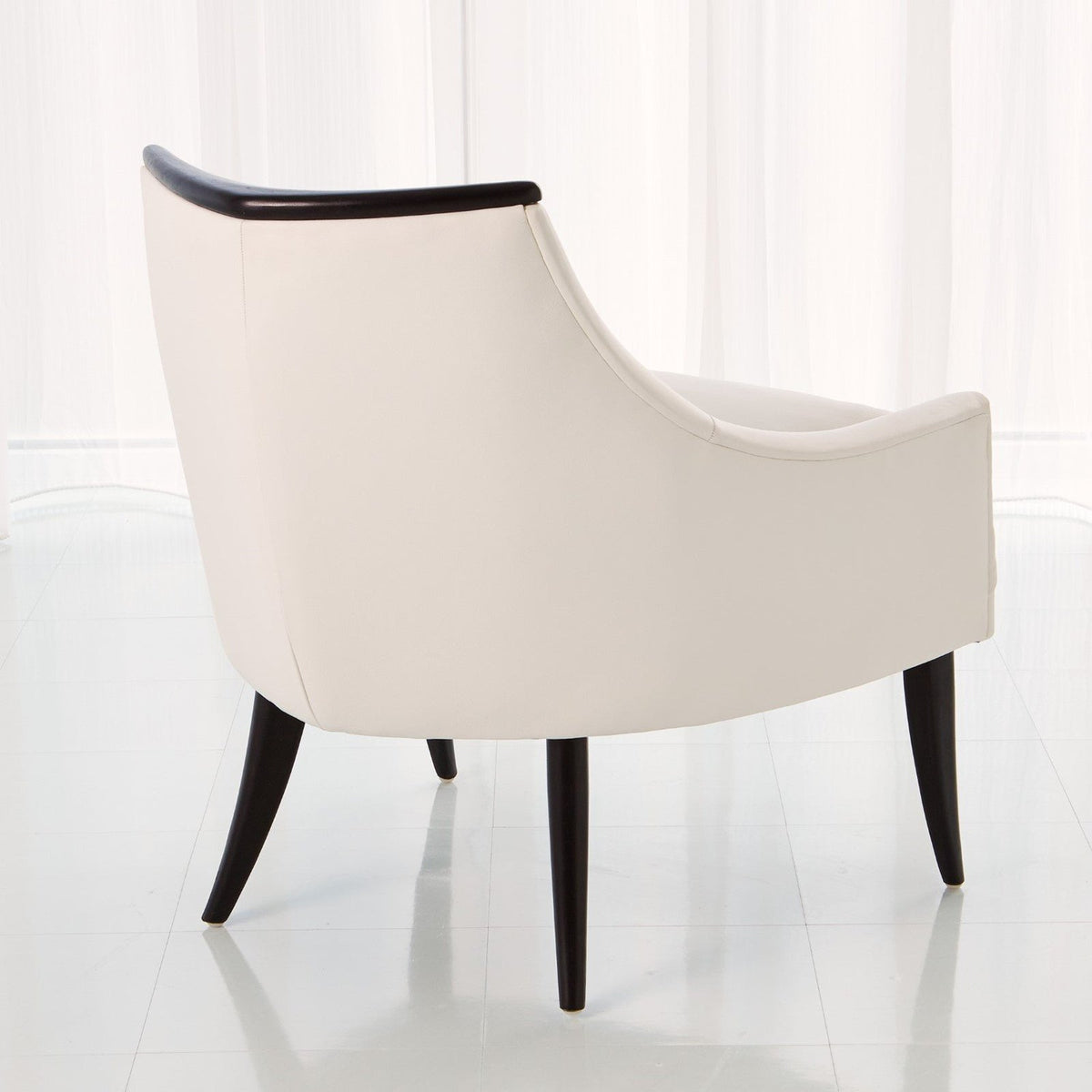 Global Views White Boomerang Chair