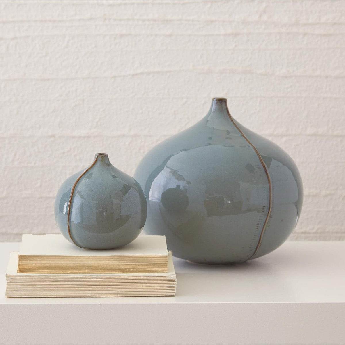 Global Views Blue Milo Vase