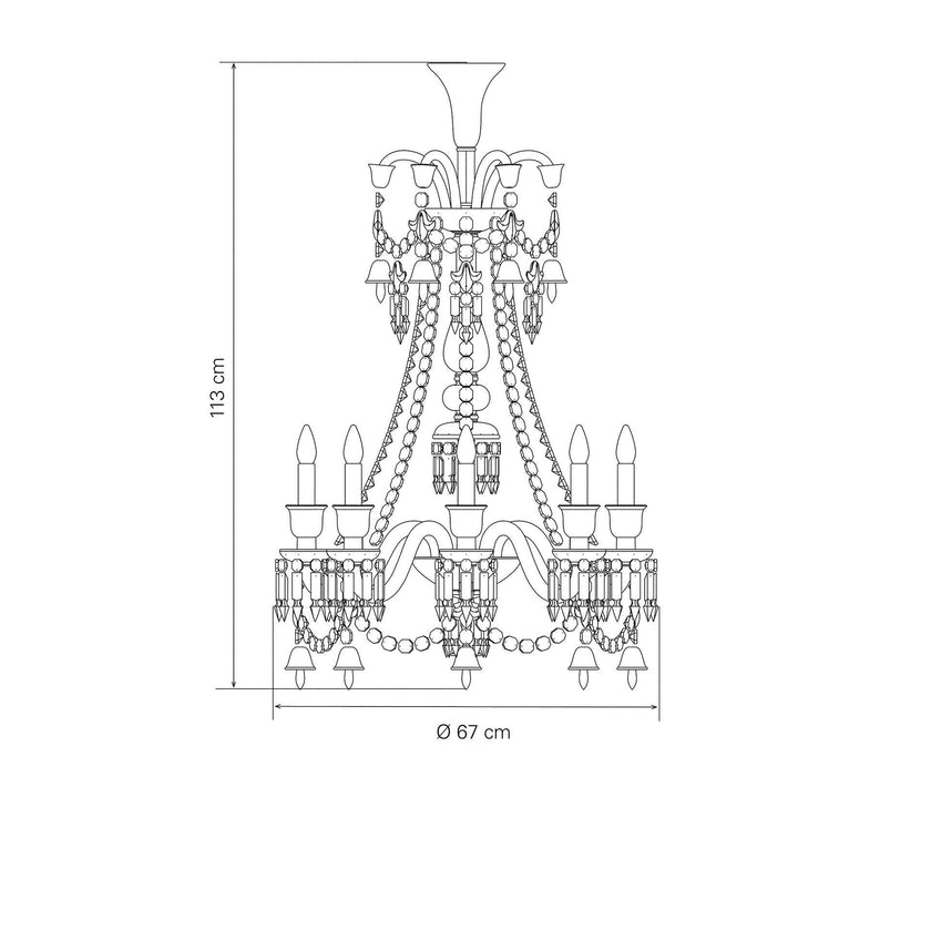 Baccarat Zénith Black Chandelier