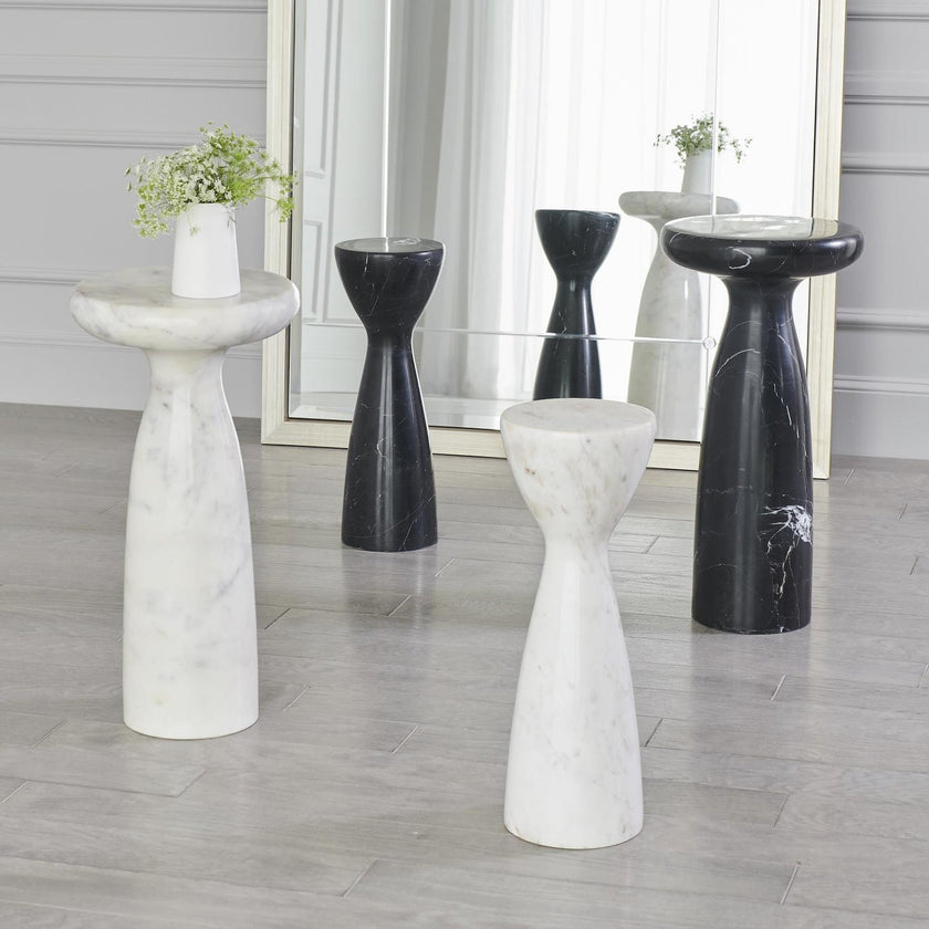 Global Views Marble Tower Table