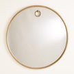 Global Views Exposed Mirror Antique Brass