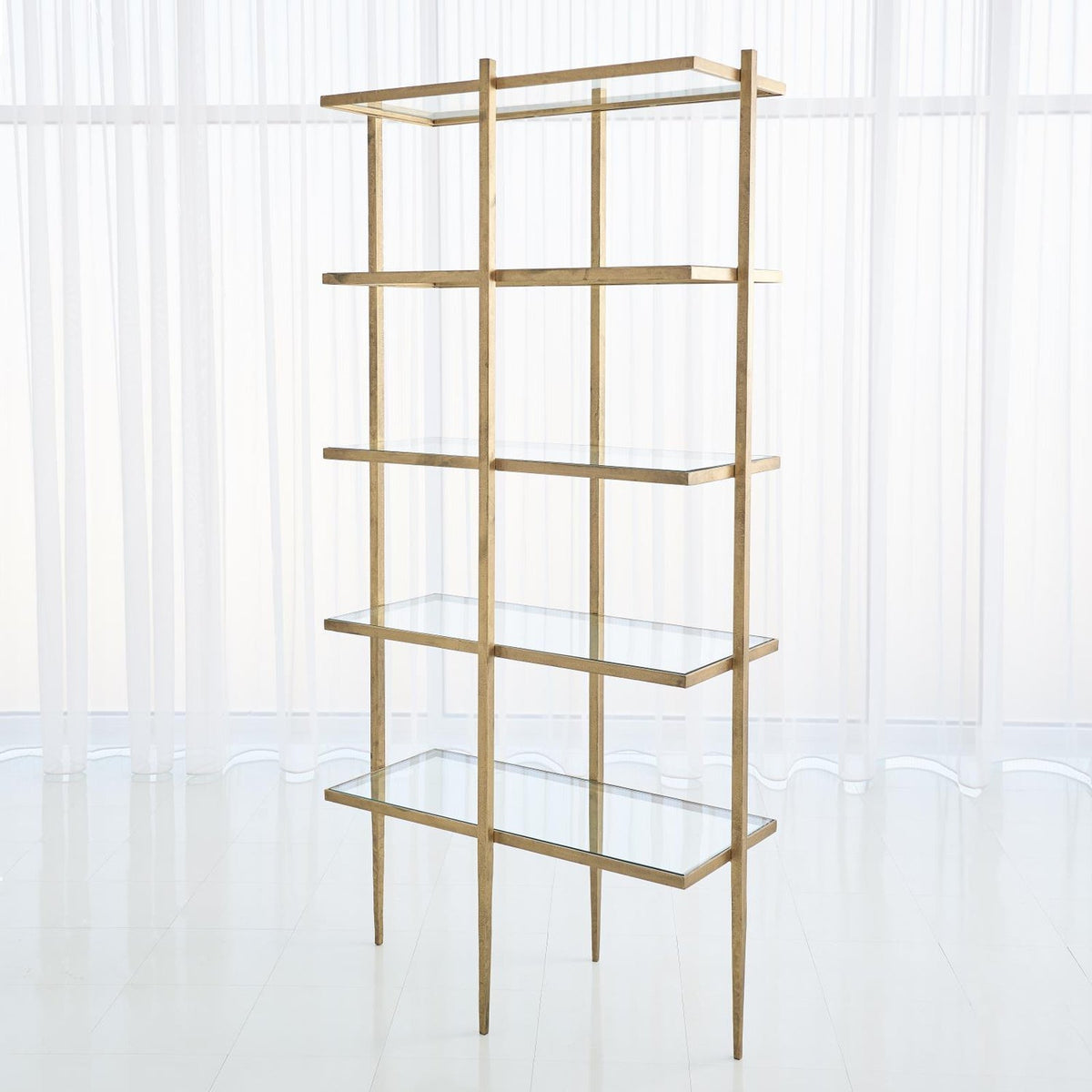 Global Views Antique Gold Laforge Etagere