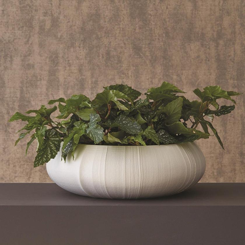 Global Views Soft White Linen Centerpiece