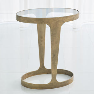 Global Views Gold Oslo Accent Table