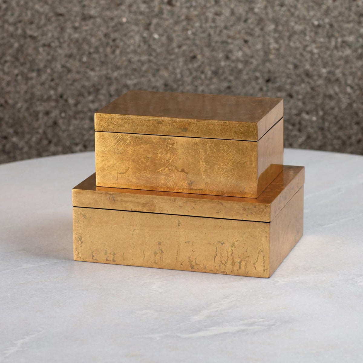 Global Views Luxe Gold Leaf Box