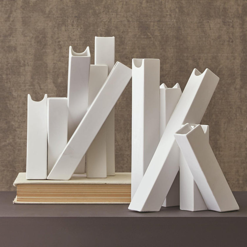 Global Views Matte White Collage Vase