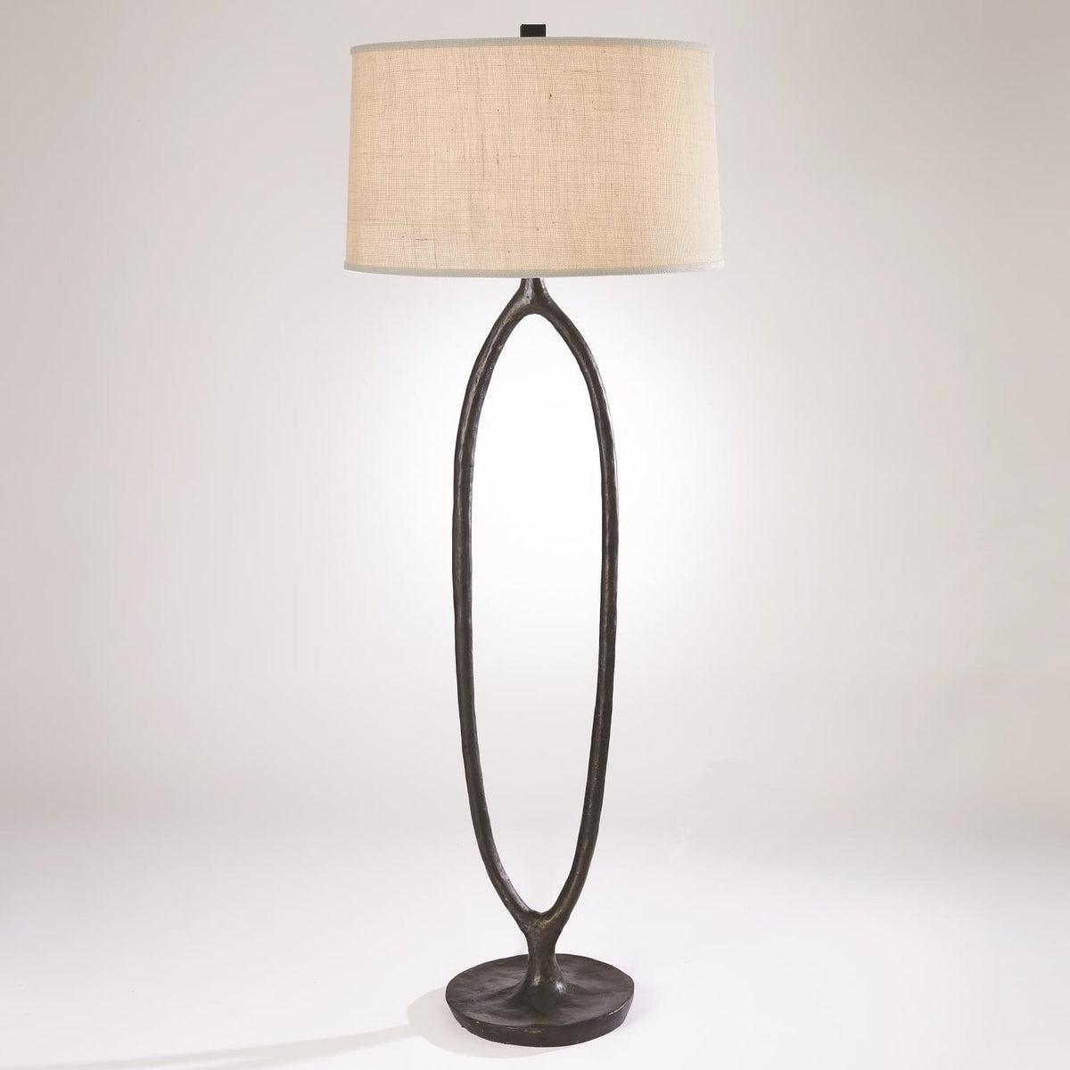 Global Views Bronze Ellipse Floor Lamp