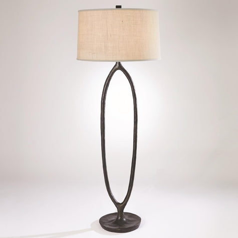 Global Views Ellipse Floor Lamp Bronze