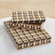 Global Views Triangle Marquetry Box