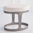 Global Views Oslo Stool with Muslin Cushion