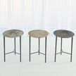 Global Views Circle Etched Accent Table