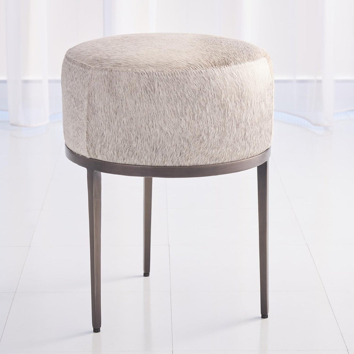 Global Views Hair on Hide Urban Stool