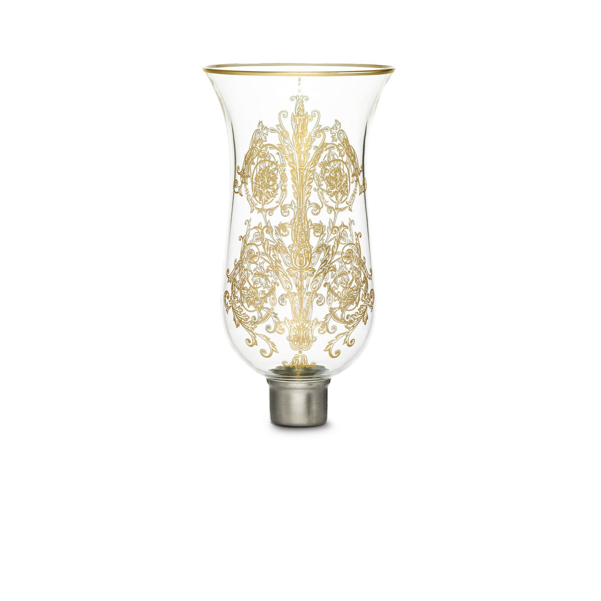 Baccarat Tulipe Hurricane Shade Flat Top Acanthus