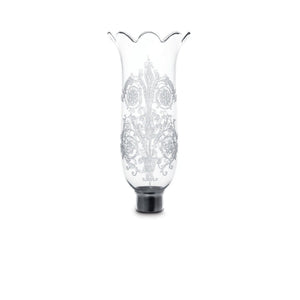 Baccarat Tulipe Hurricane Shade Scalloped Top Acanthus