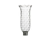Baccarat Tulipe Hurricane Shade Scalloped Top Rice Grain