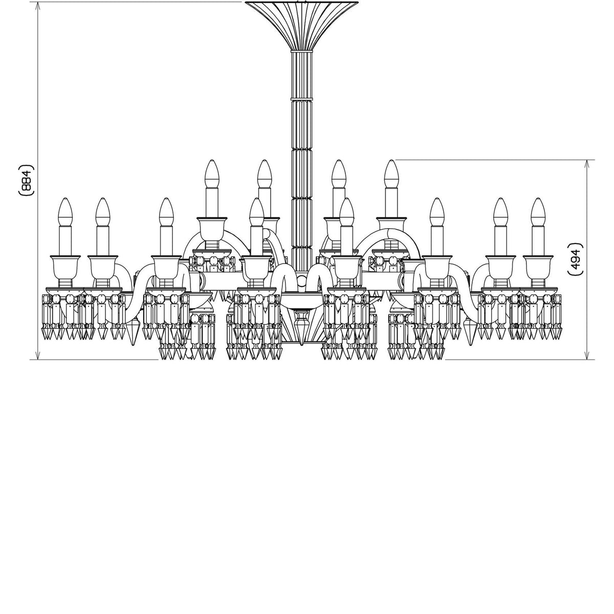 Baccarat Paris Chandelier