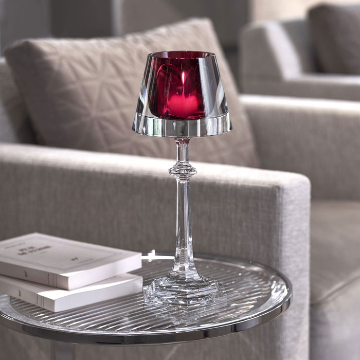 Baccarat Harcourt My Fire Candlestick Red