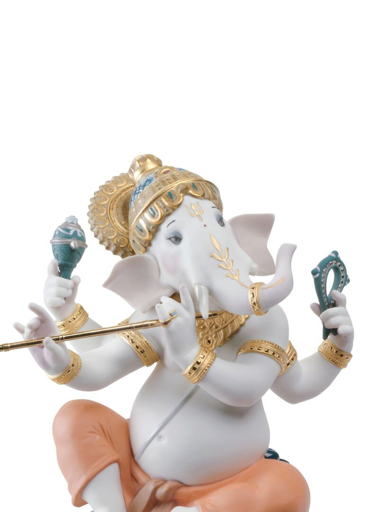 Lladro Bansuri Ganesha Figurine Limited Edition