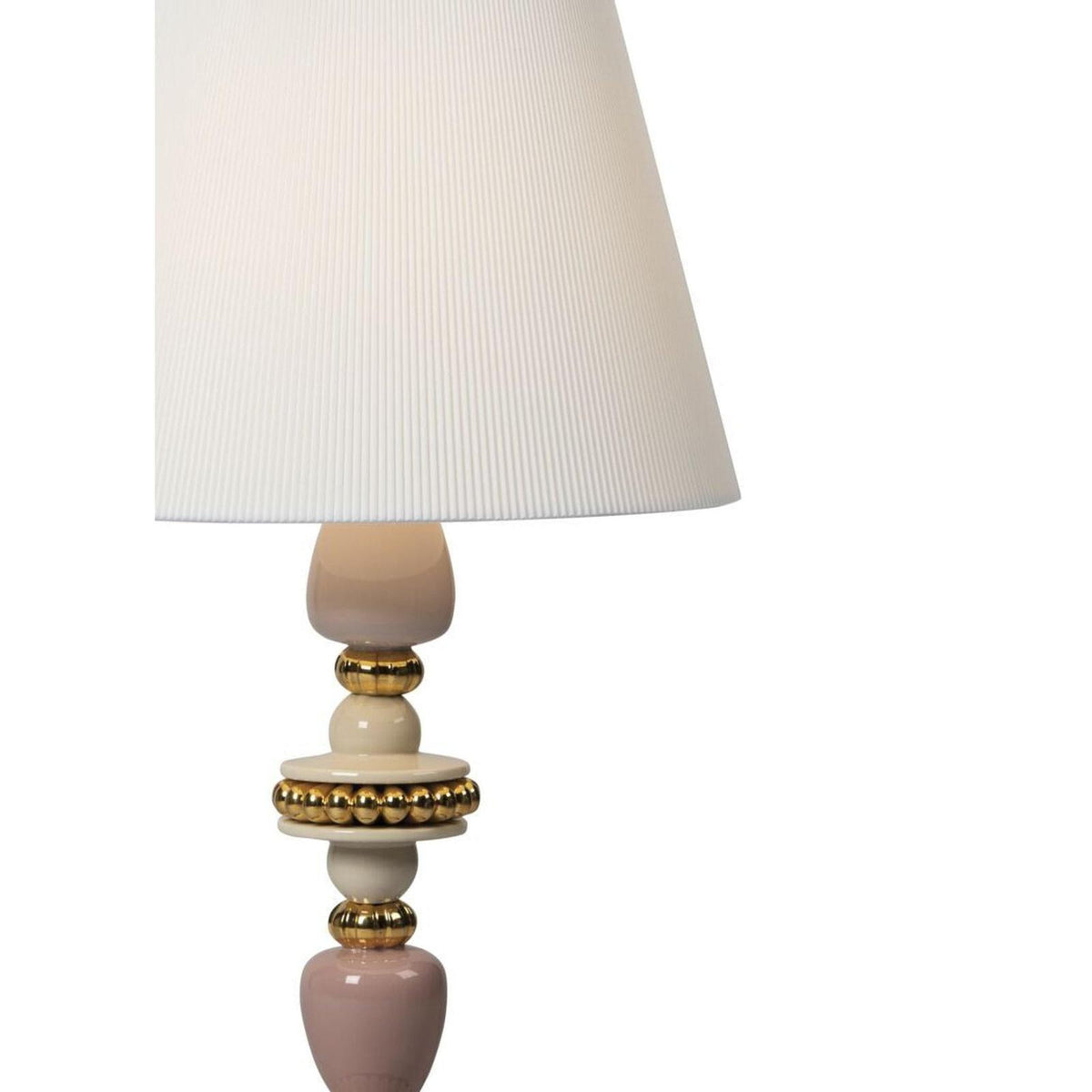 Lladro Firefly Table Lamp Pink and Golden Luster (US)
