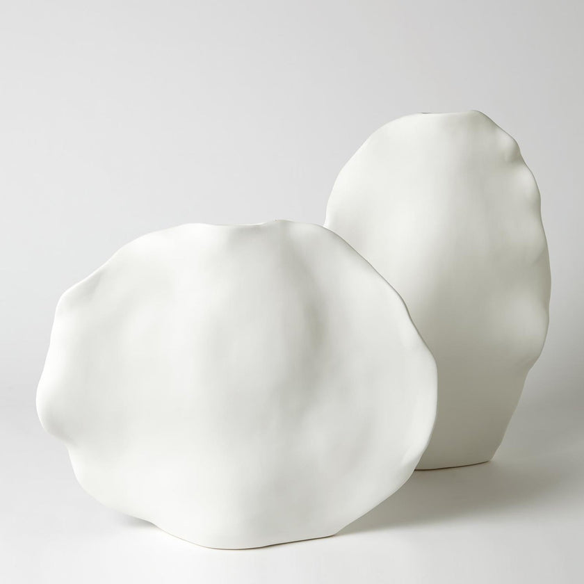 Global Views Matte White Kelp Vase