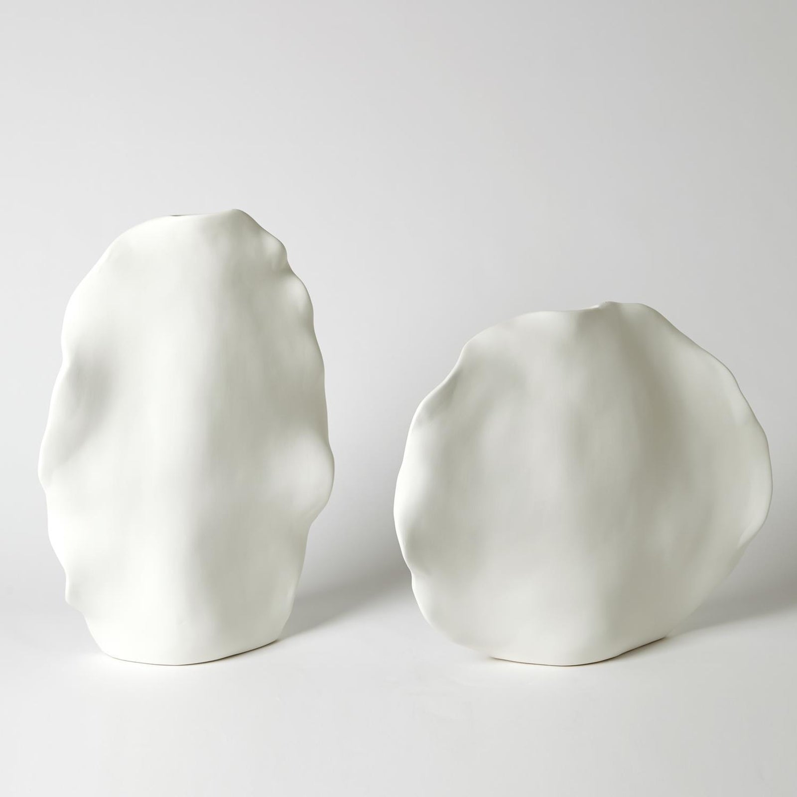 Global Views Kelp Vase Matte White