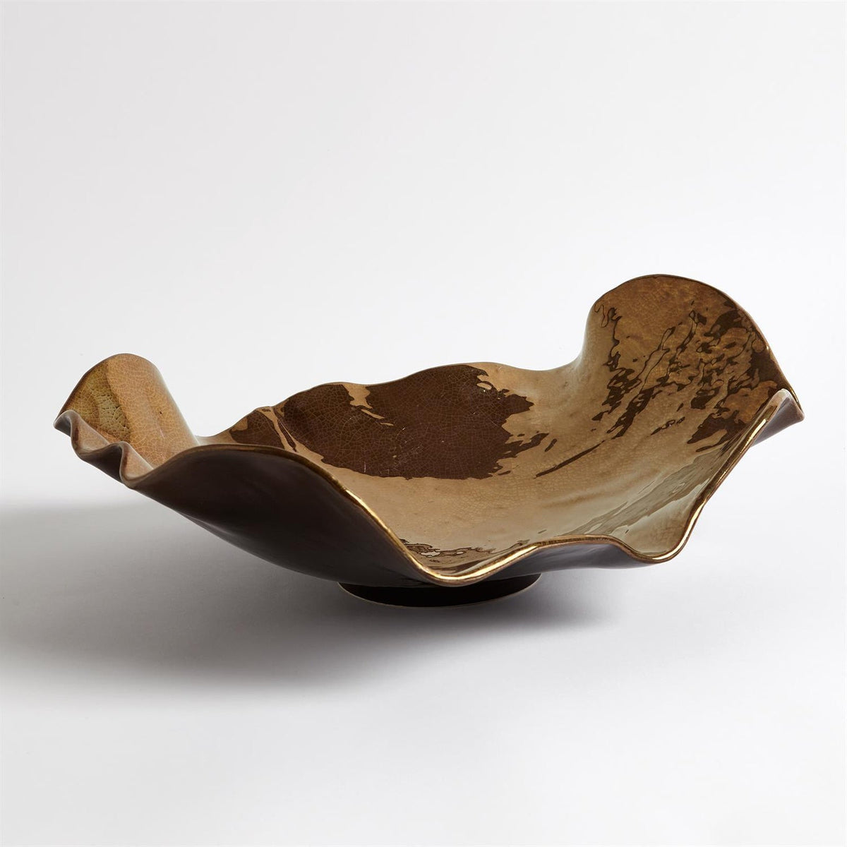 Global Views Wave Platter Crackle