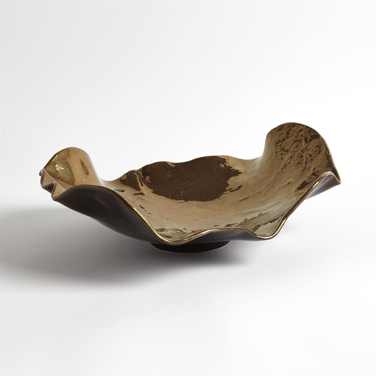 Global Views Wave Platter Crackle