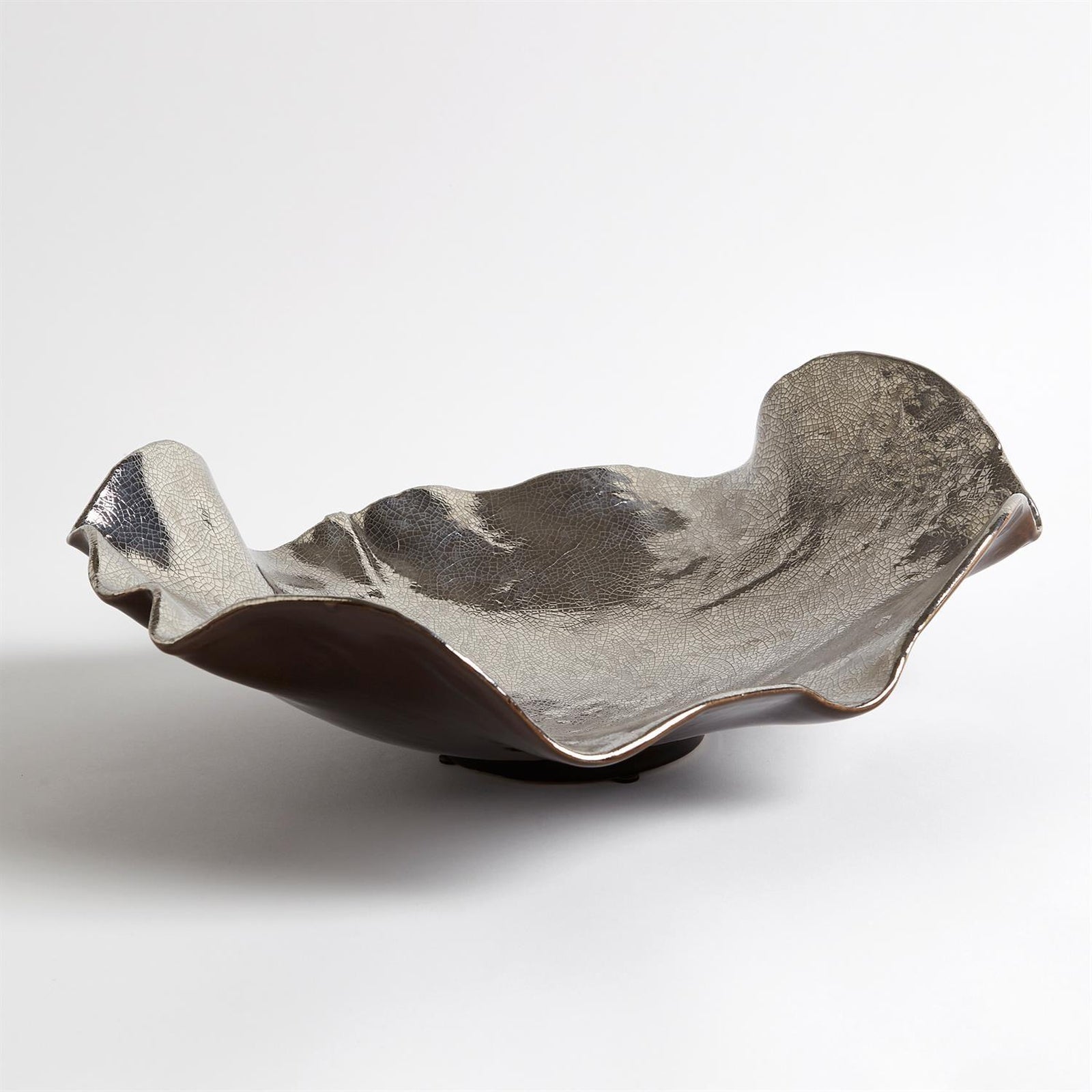 Global Views Wave Platter Crackle