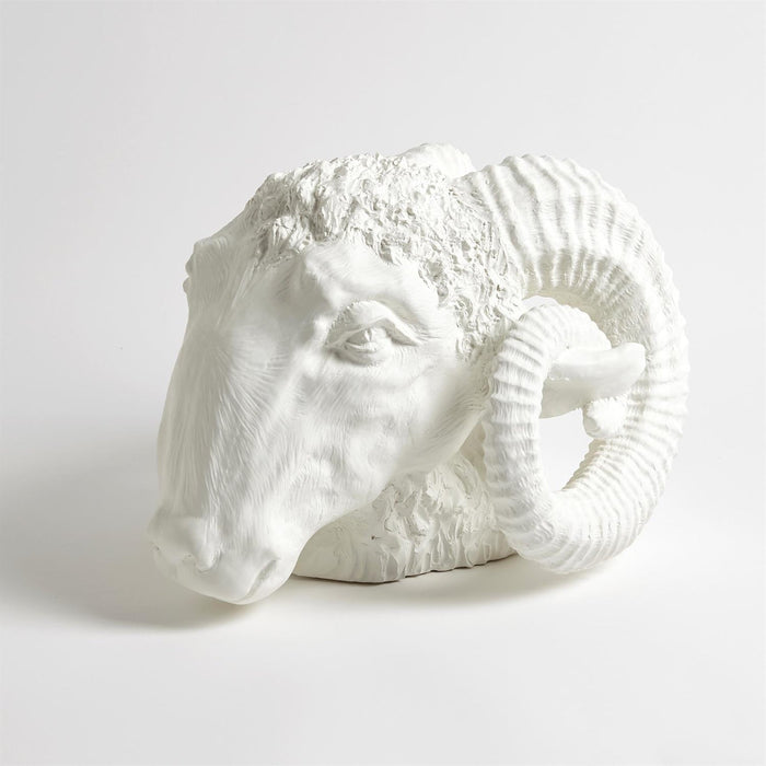 Global Views Capricorn Sculpture-Matte White