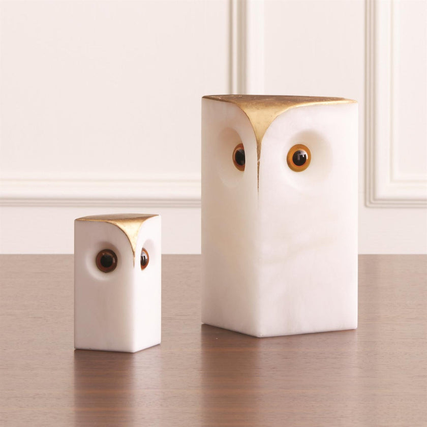 Global Views Alabaster Owl