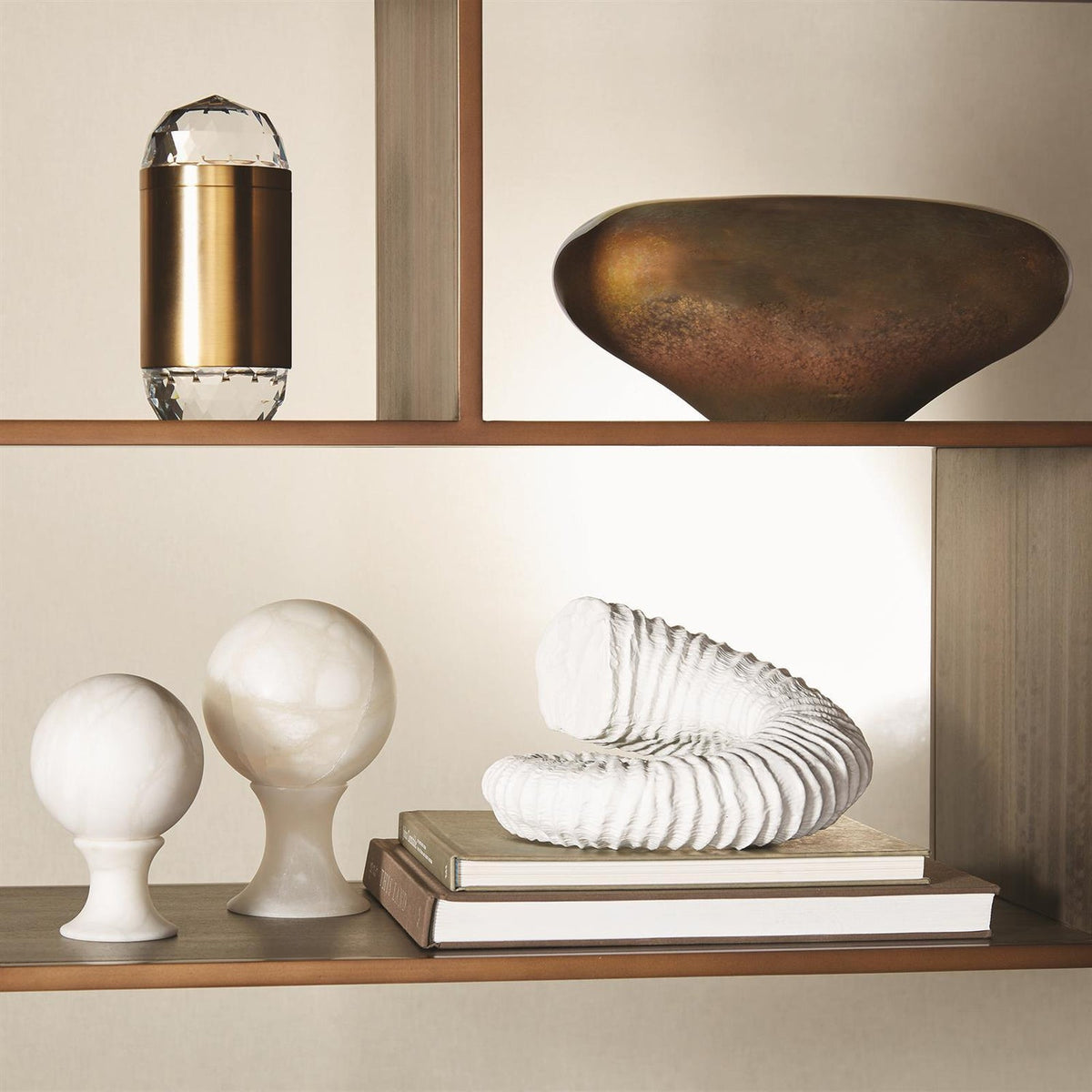 Global Views Alabaster Sphere Stand