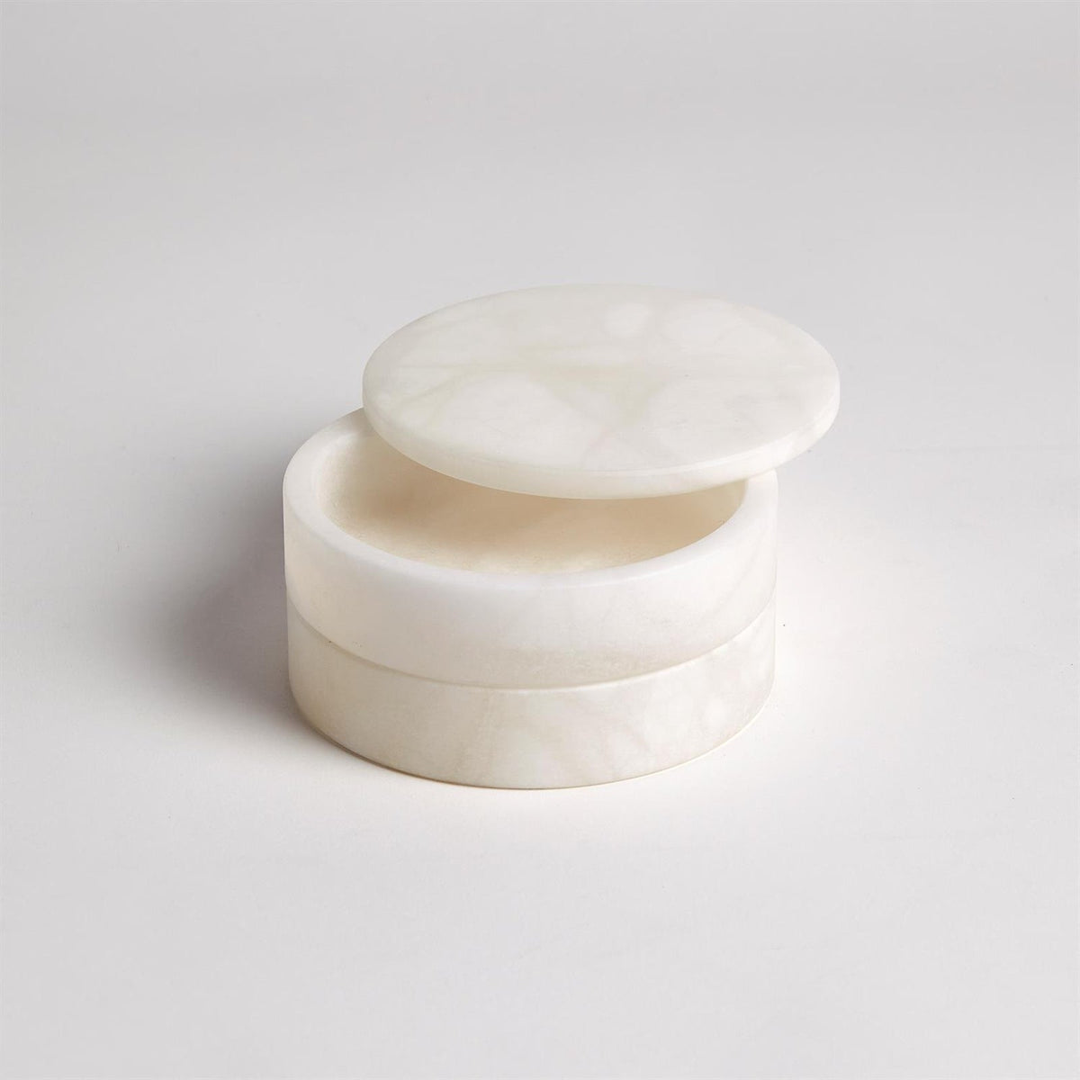 Global Views Alabaster Swivel Box