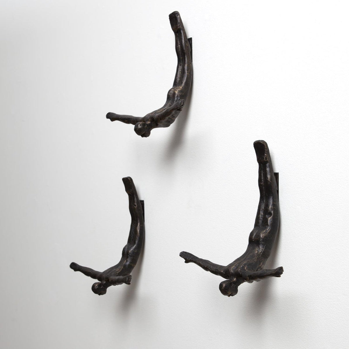 Global Views Wall Diver Sculpture