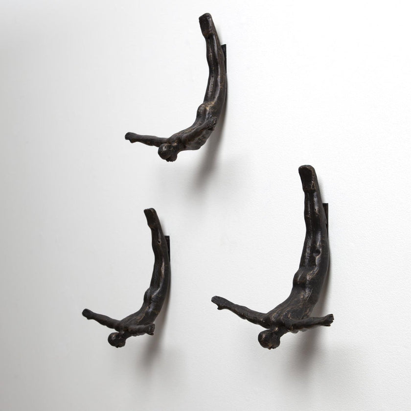 Global Views Wall Diver Sculpture