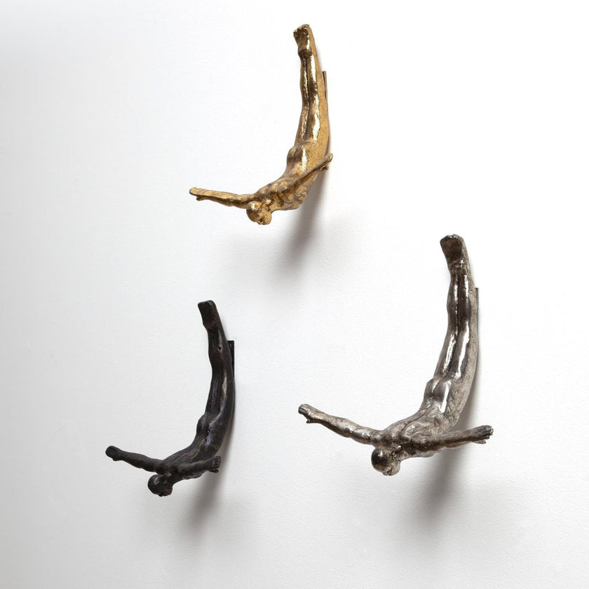 Global Views Wall Diver Sculpture
