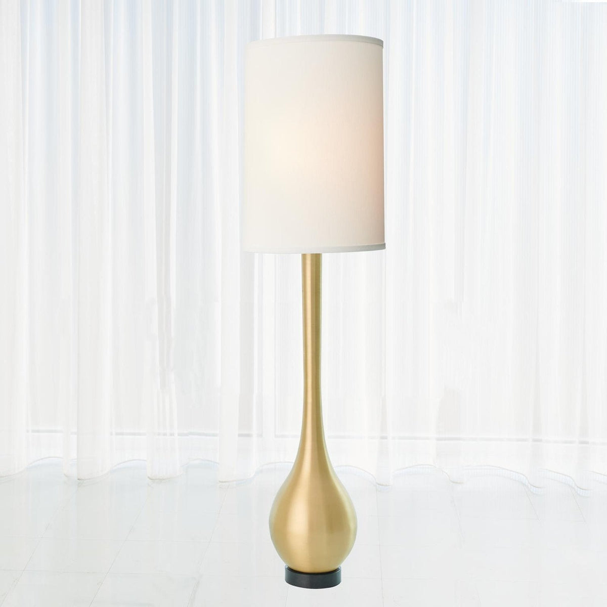 Global Views Light Bronze Bulb Floor Lamp