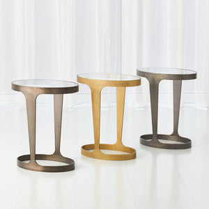 Global Views Gold Oslo Accent Table