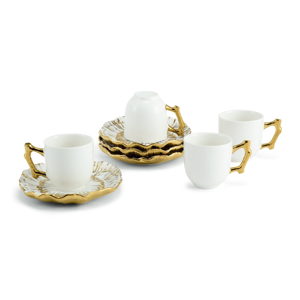 Michael Aram Anemone Demitasse - Set of 4