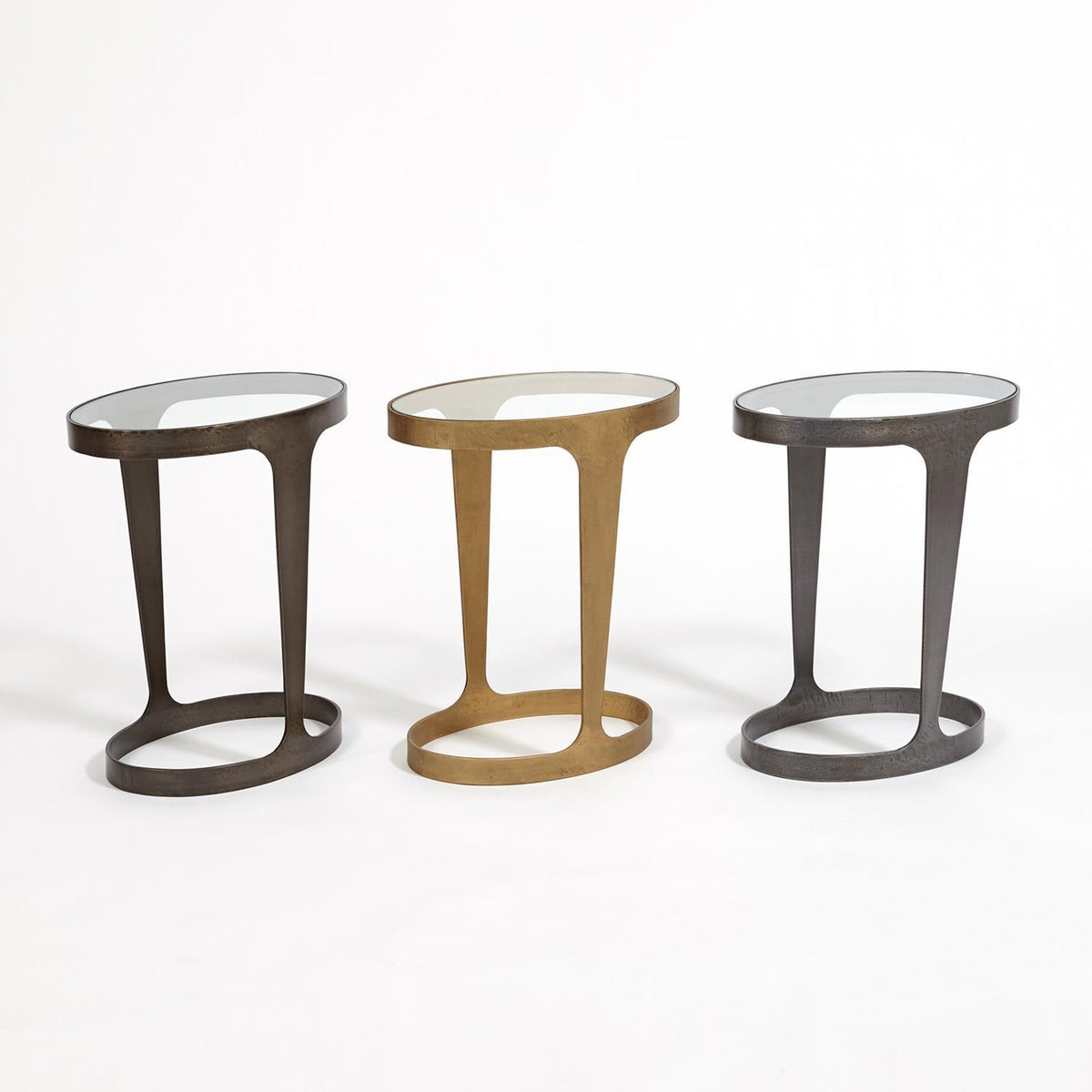 Global Views Gold Oslo Accent Table