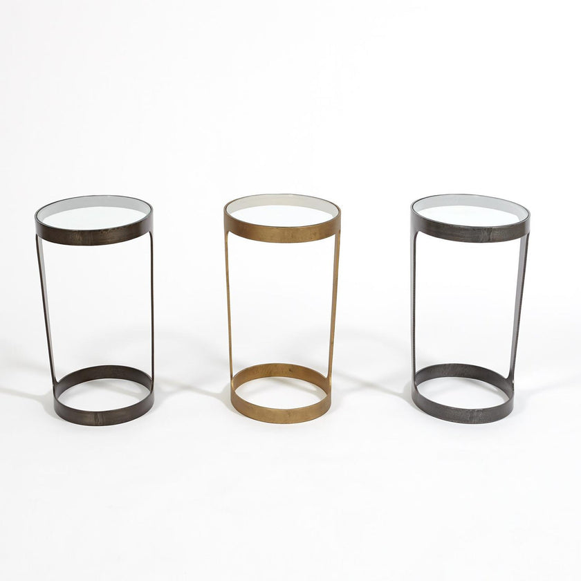 Global Views Gold Oslo Accent Table