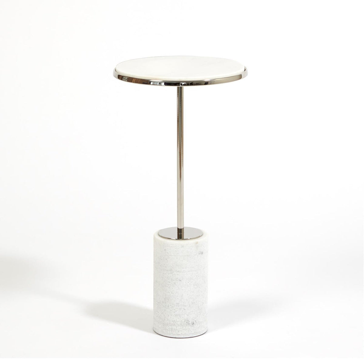Global Views Nickel Cored Marble Table