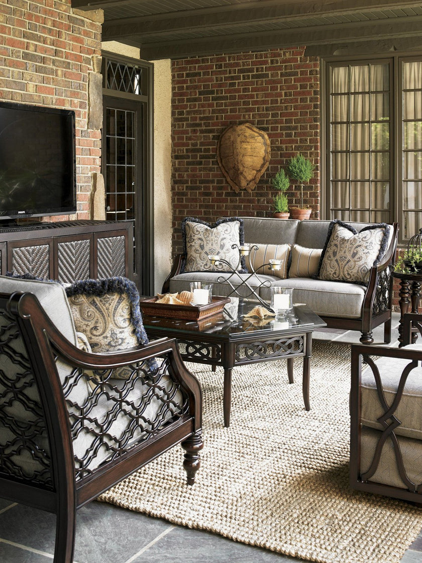 Tommy Bahama Outdoor Royal Kahala Black Sands Love Seat