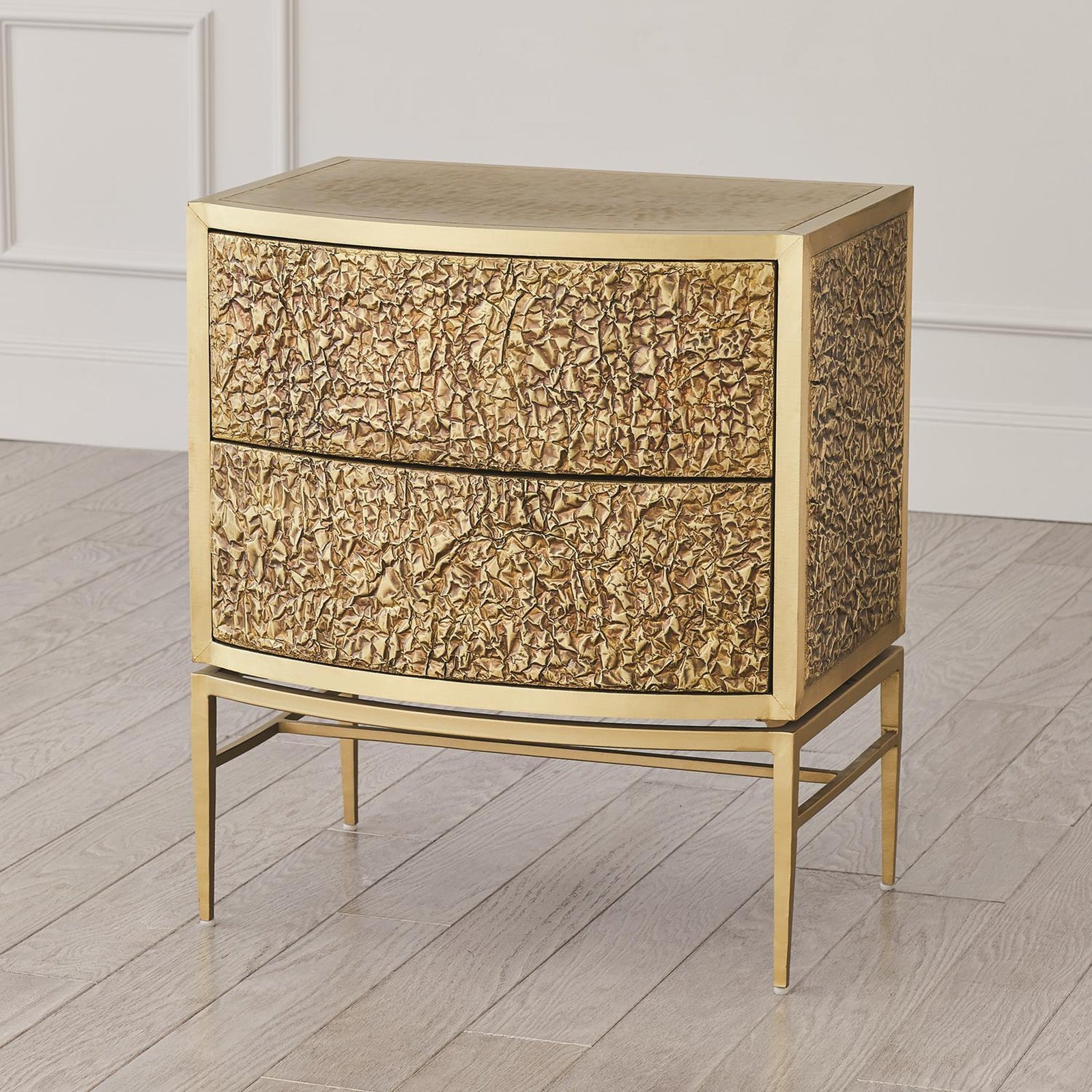 Global Views Crinkle Bedside Chest