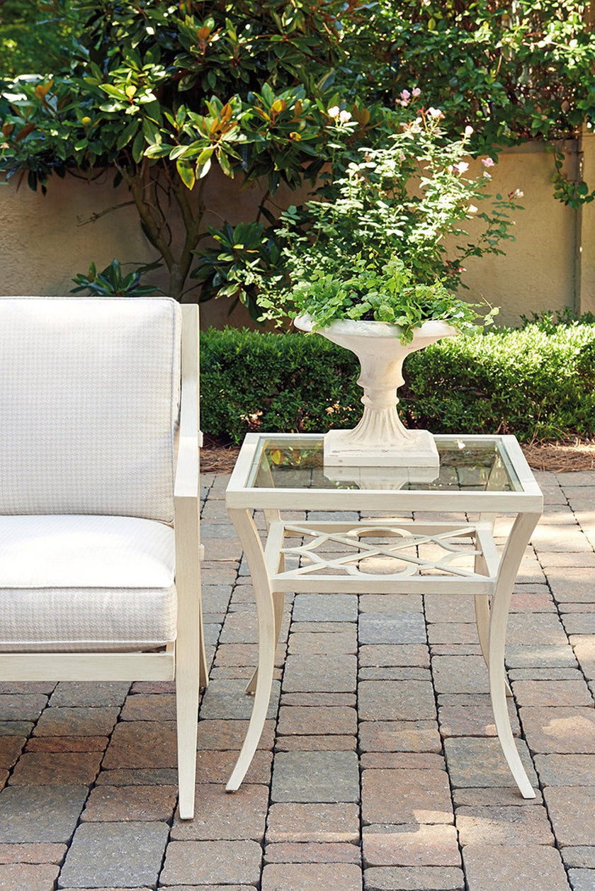 Tommy Bahama Outdoor Misty Garden Square End Table