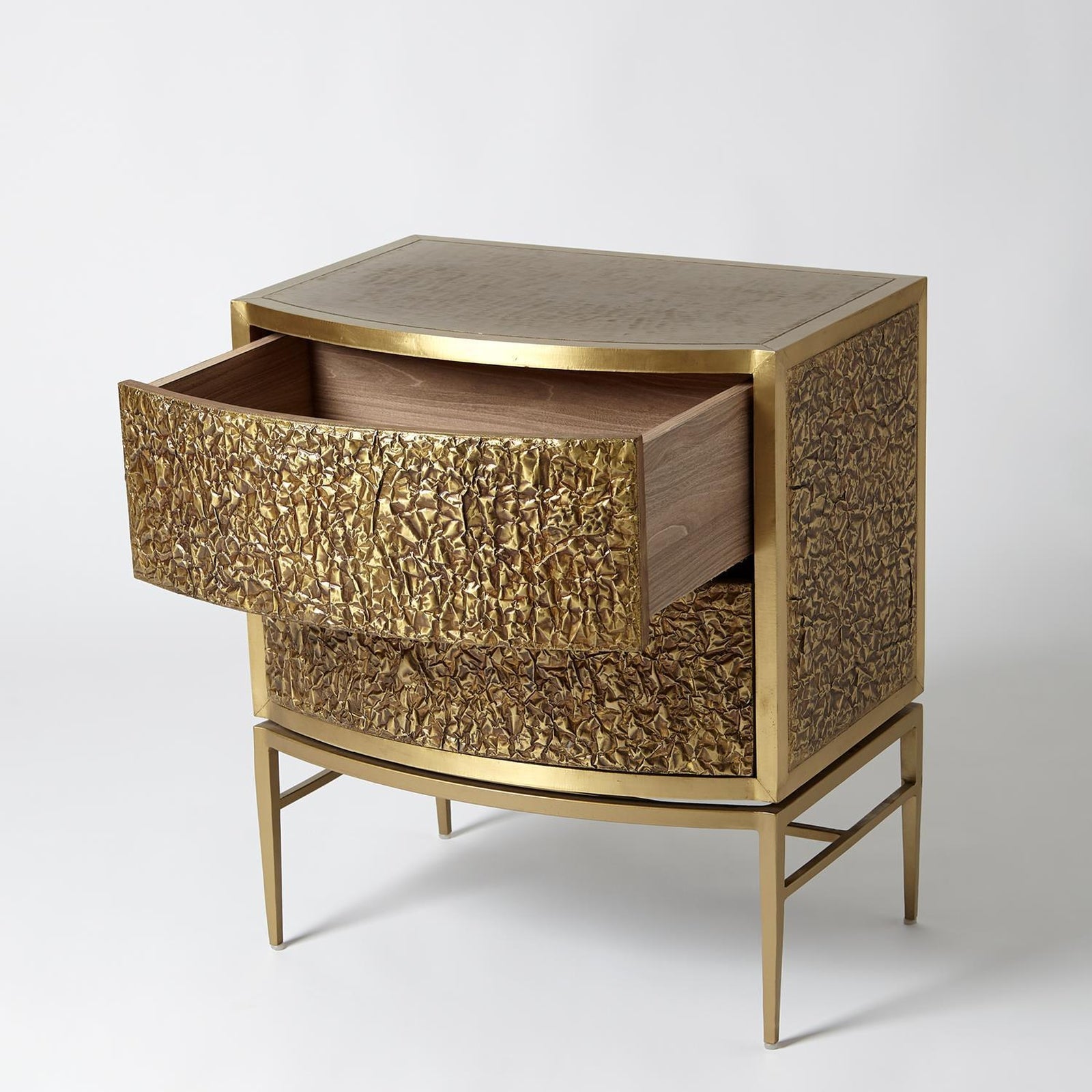 Global Views Crinkle Bedside Chest