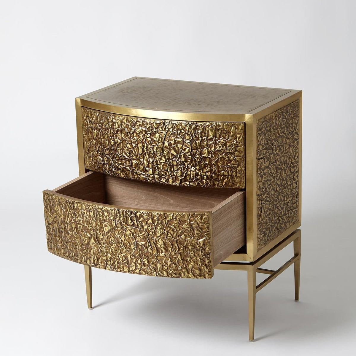 Global Views Crinkle Bedside Chest