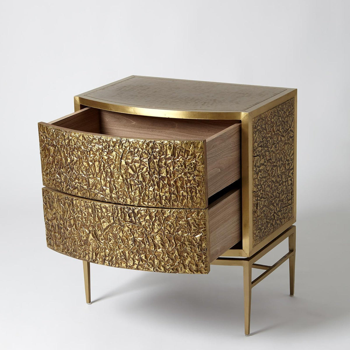 Global Views Crinkle Bedside Chest
