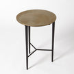 Global Views Circle Etched Accent Table