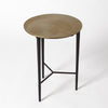 Global Views Circle Etched Accent Table